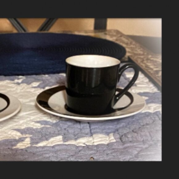 Vintage Two Ounce @ Expresso Cup & Saucer - Picture 2 of 4